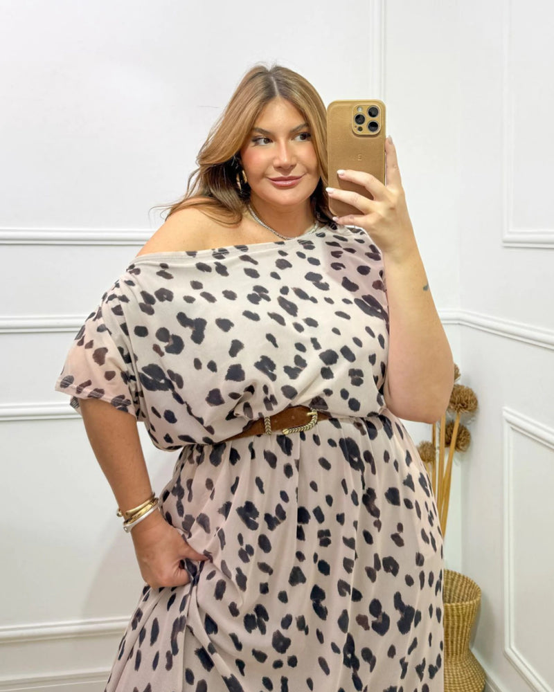 Vestido ombro a ombro