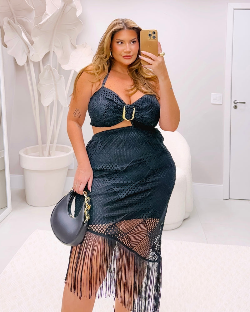 Vestido Manuela Preto