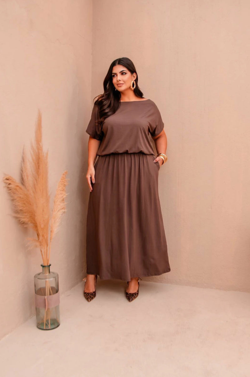 Vestido ombro a ombro