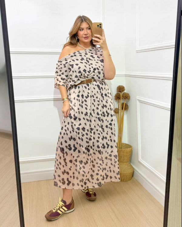 Vestido ombro a ombro