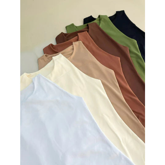 Regata Blusa Feminina Suplex Duplo Básica Lisa Blogueira Tendencia